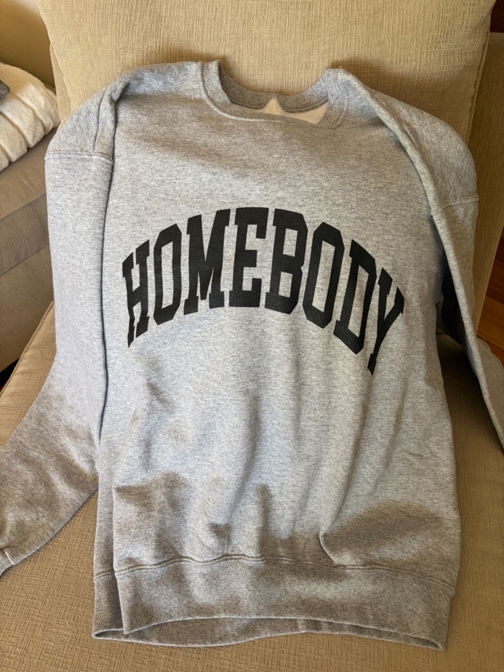 Vici Gray 'HOMEBODY' Graphic Sweatshirt